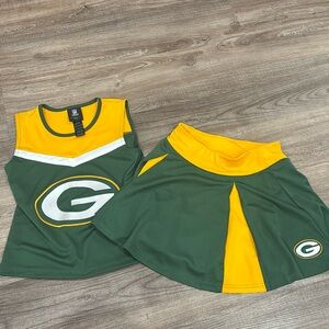 Green Bay packers girls cheer outfit. 10/12.